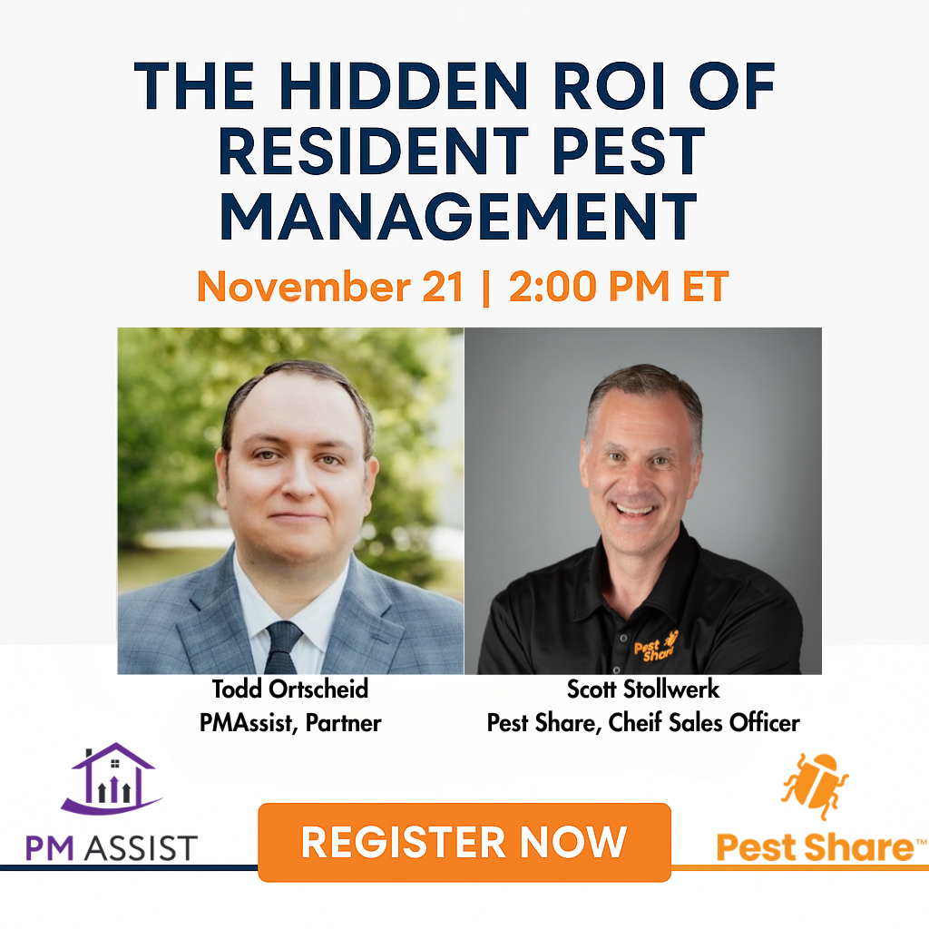 The Hidden ROI of Resident Pest Management - Free PMAssist Partner Webinar with Pest Share
